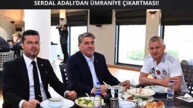 Serdal Adalı, Mustafa Mollaoğlu ve Ole Gunnar Solskjaer Ümraniye Nevzat Demir Tesisleri’nde moral yemeğinde bir arada görülüyor.