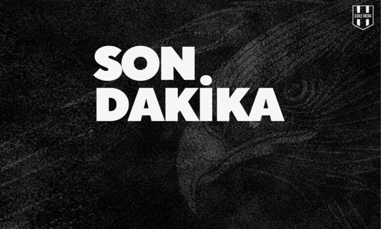 Siyah zemin üzerinde beyaz büyük harflerle yazılmış “Son Dakika” ifadesi yer alıyor. Sağ üst köşede Eagle Media logosu bulunuyor.