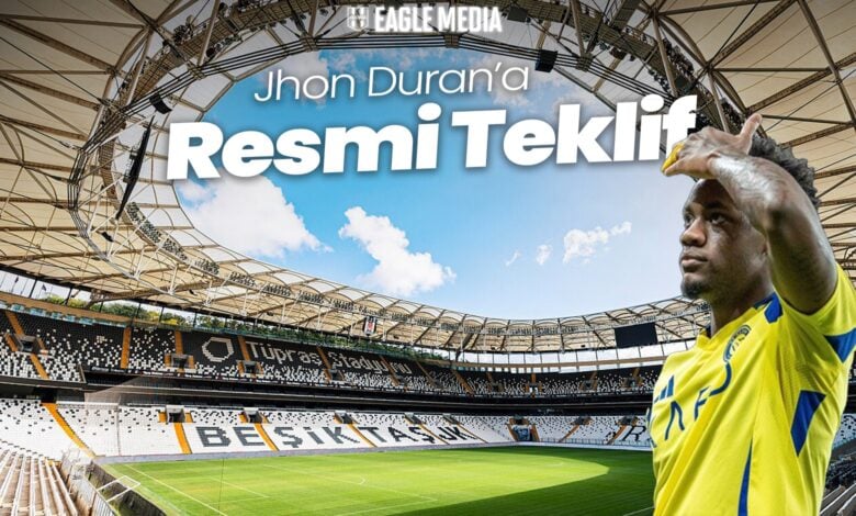 Jhon Duran'a Resmi Teklif 1 Beşiktaş, transfer çalışmalarını hız kesmeden sürdürürken, dikkat çeken bir ismi gündemine aldı. Siyah-beyazlılar, genç forvet Jhon Duran için resmi bir teklifte bulundu. Beşiktaş, transfer çalışmalarını hız kesmeden sürdürürken, dikkat çeken bir ismi gündemine aldı. Siyah-beyazlılar, genç forvet Jhon Duran için resmi bir teklifte bulundu.