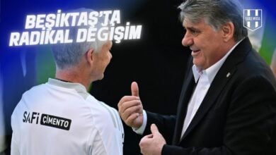Beşiktaş teknik direktörü Ole Gunnar Solskjær ve başkan Serdal Adalı yeni sezon kampı öncesi kadro planlaması hakkında görüşme yaparken.