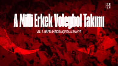 A Milli Erkek Voleybol Takımı VNL 3. hafta ikinci maçında Almanya