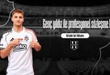 Genç yıldız ile profesyonel sözleşme !