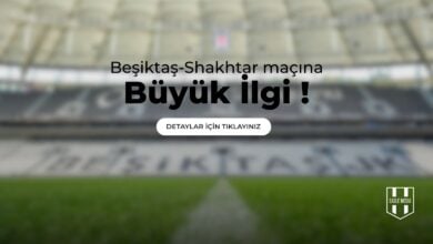 Beşiktaş - Shaktar Maçına Büyük İlgi !