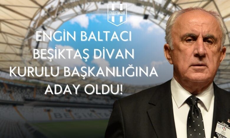 Beşiktaş'ta Heyecan Yaratan Adaylık: Engin Baltacı Divan Kurulu Başkanlığı'na Aday Oldu 1 Beşiktaş camiasında önemli bir gelişme yaşandı. Kulübün eski yönetim kurulu üyesi Engin Baltacı, BJK Divan Kurulu Başkanlığı için adaylığını duyurdu. Baltacı, Beşiktaş’a hizmet etme arzusuyla bu adımı attığını belirterek, camianın geleceği için önemli bir sorumluluk üstlenmeye hazır olduğunu vurguladı. Engin Baltacı Beşiktaş Divan Kurulu Başkanlığına Aday Oldu!