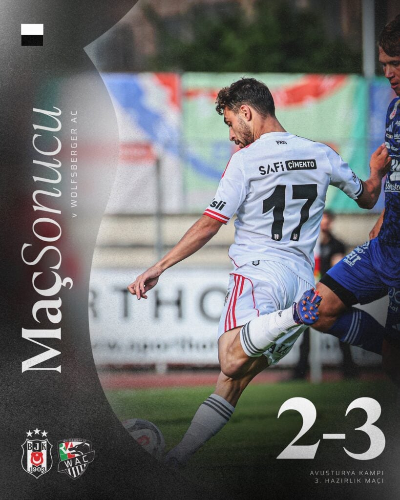Hazırlık Maçı: Beşiktaş 2 - 3 Wolfsberger AC / Maç Sonucu