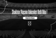 Shakhtar Maçının Hakemleri Belli Oldu !