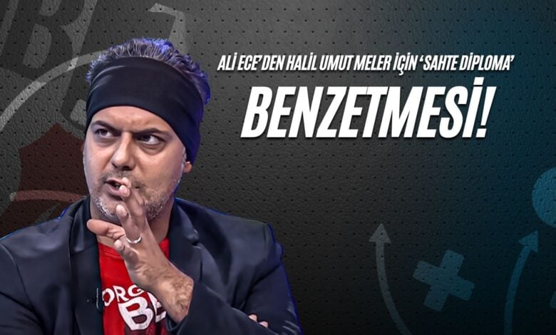 Ali Ece’den Halil Umut Meler İçin ‘Sahte Diploma’ Benzetmesi!