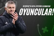 Beşiktaş’ta UEFA Listesine Alınmayan Oyuncular!