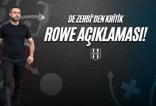 De Zerbi'den Kritik Rowe Açıklaması!