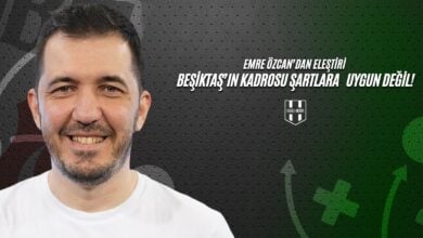 Emre Özcan'dan Eleştiri Beşiktaş'ın Kadrosu Şartlara Uygun Değil!