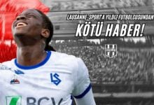 Lausanne-Sport'a Yıldız Futbolcusundan Kötü Haber!