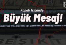 Kapalı Tribünde Büyük Mesaj!