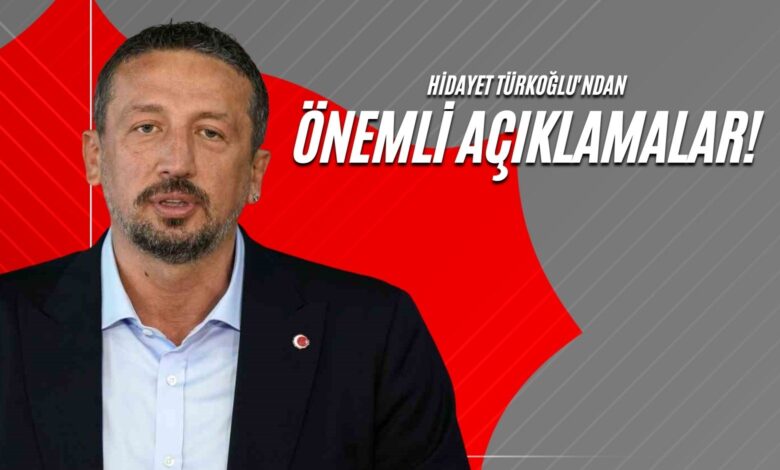 Hidayet Türkoğlu'ndan Önemli Açıklamalar!