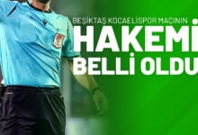 Beşiktaş Kocaelispor Maçının Hakemi Belli Oldu!