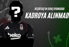 Beşiktaş'ın Genç Oyuncusu Kadroya Alınmadı!