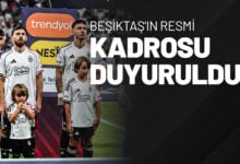 Beşiktaş'ın Resmi Kadrosu Duyuruldu!