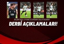 Beşiktaşlı Oyunculardan Galatasaray Derbi Açıklamaları!