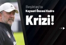 Beşiktaş’ta Kayseri Öncesi Kadro Krizi!