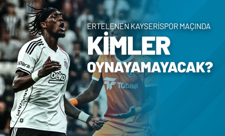 Ertelenen Kayserispor Maçında Kimler Oynayamayacak