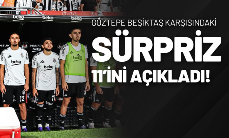 Göztepe Beşiktaş Karşısındaki Sürpriz 11’ini Açıkladı!