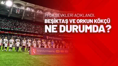 PFDK Sevkleri Açıklandı, Beşiktaş Ve Orkun Kökçü Ne Durumda
