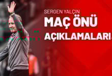 Sergen Yalçın Maç Önü Açıklamaları!