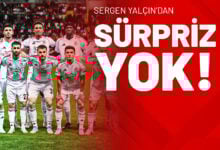Sergen Yalçın’dan Sürpriz Yok!
