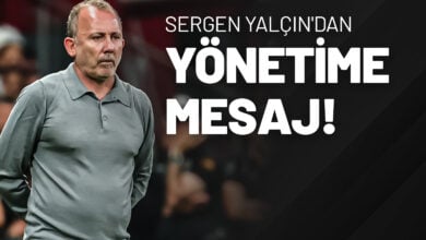 Sergen Yalçın'dan Yönetime Mesaj!