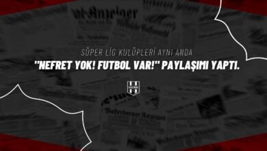 Süper Lig kulüpleri aynı anda Nefret Yok! Futbol Var! paylaşımı yaptı.