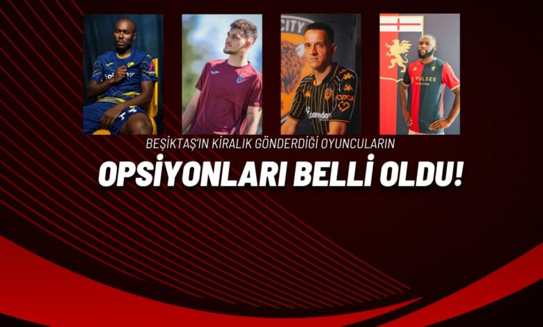 Beşiktaş’ın Kiralık Gönderdiği Oyuncuların Opsiyonları Belli Oldu!