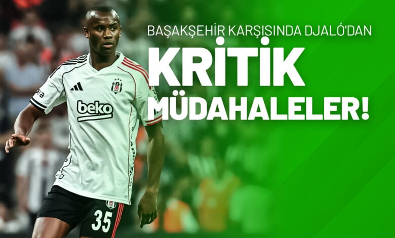Başakşehir Karşısında Djaló'dan Kritik Müdahaleler!