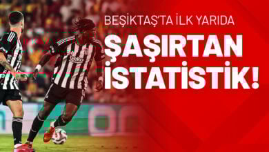 Beşiktaş’ta İlk Yarıda Şaşırtan İstatistik!