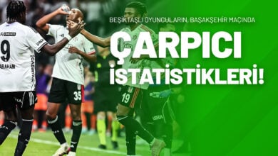 Beşiktaşlı Oyuncuların Başakşehir Maçında Çarpıcı İstatistikleri!