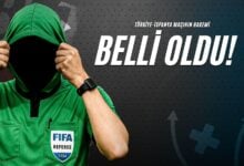 maçın hakemi belli oldu