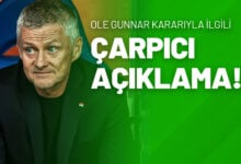 Ole Gunnar Kararıyla İlgili Çarpıcı Açıklama!