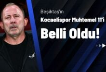 Beşiktaş'ın Kocaelispor Muhtemel 11'i Belli Oldu!