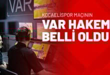 Kocaelispor Maçının VAR Hakemi Belli Oldu!
