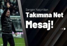 Sergen Yalçın’dan Takımına Net Mesaj!