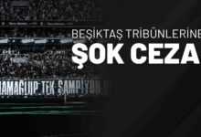 Beşiktaş Tribünlerine Şok Ceza!