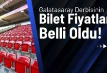 Galatasaray Derbisinin Bilet Fiyatları Belli Oldu!