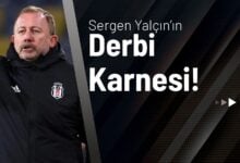 Sergen Yalçın'ın Derbi Karnesi!